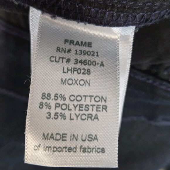 Frame Denim Le High Flare Jeans Womens 30 Dark Wash Cowgirl Rockabilly Boho USA - Picture 10 of 13